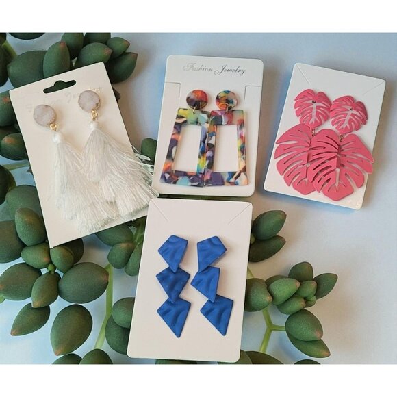 Set Of 4 Fashion Earrings (SKU #3076) - Picture 1 of 6